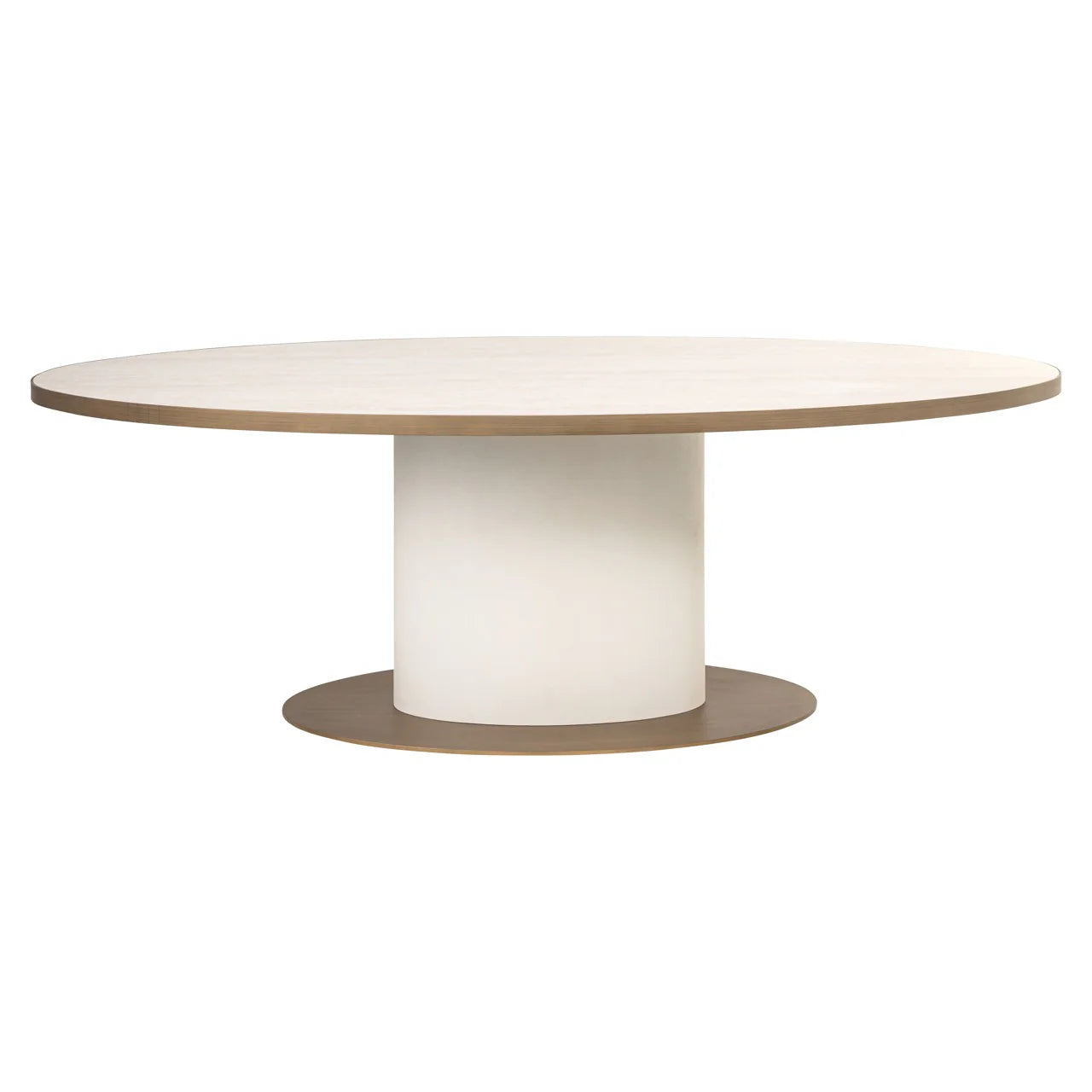 Richmond Interiors Tivoli White 230cm Oval Dining Table