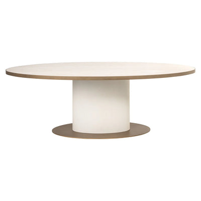 Richmond Interiors Tivoli White 230cm Oval Dining Table