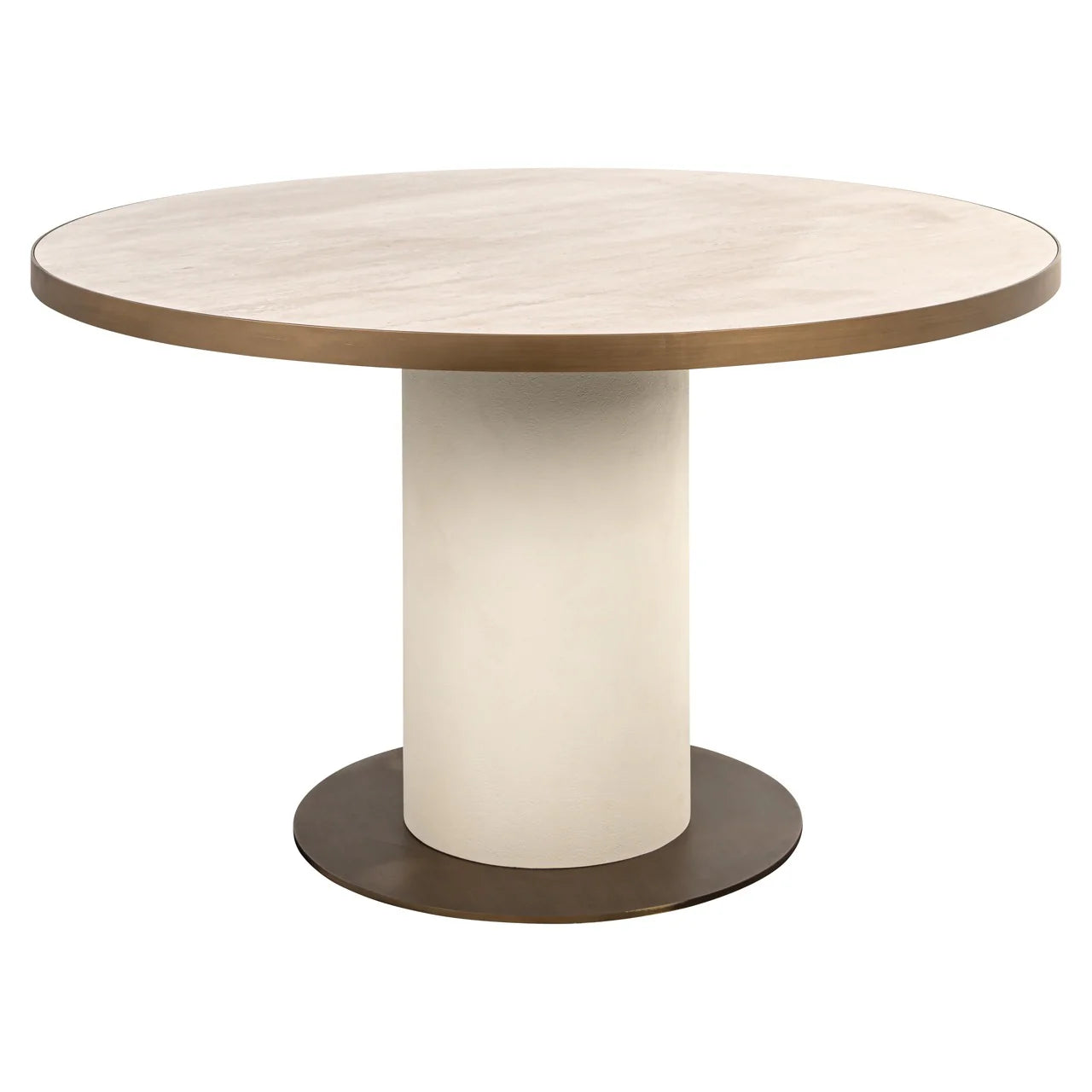 Richmond Interiors Tivoli White 130cm Round Dining Table