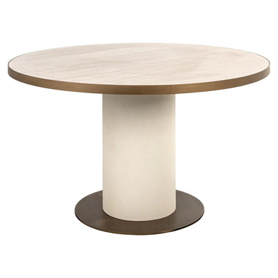 Richmond Interiors Tivoli White 130cm Round Dining Table