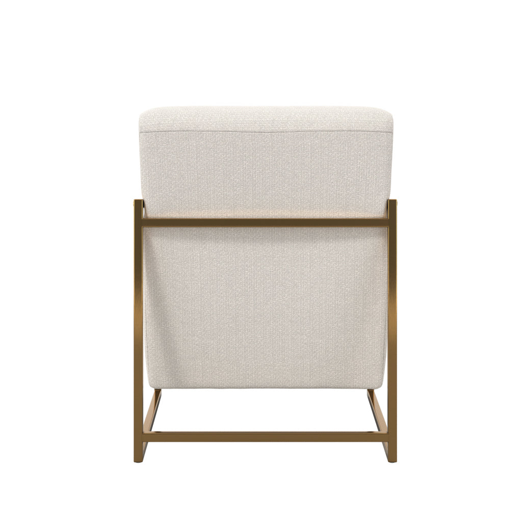 Manhattan Designs Ritz Beige and Gold Chair