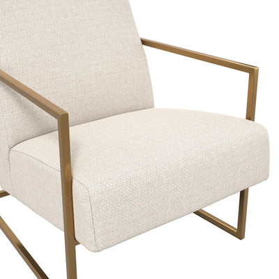 Manhattan Designs Ritz Beige and Gold Chair