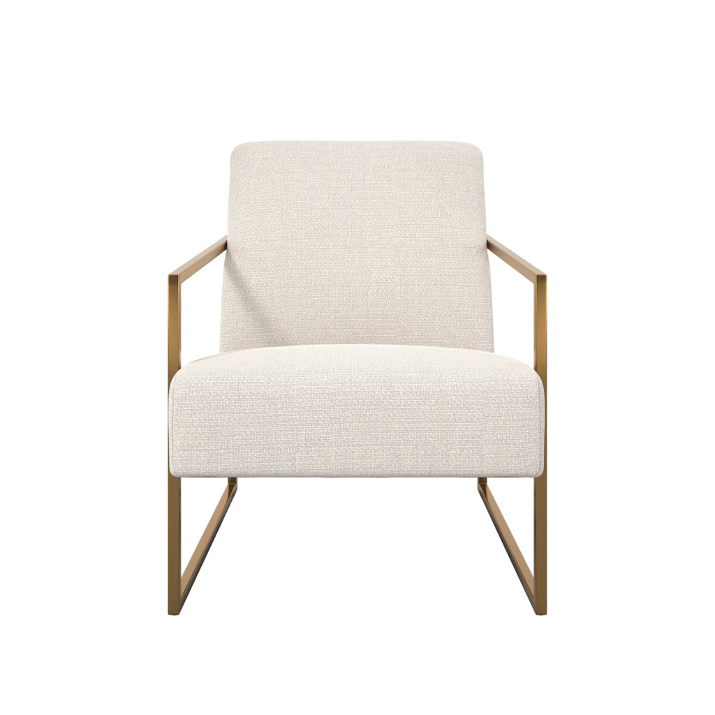 Manhattan Designs Ritz Beige and Gold Chair