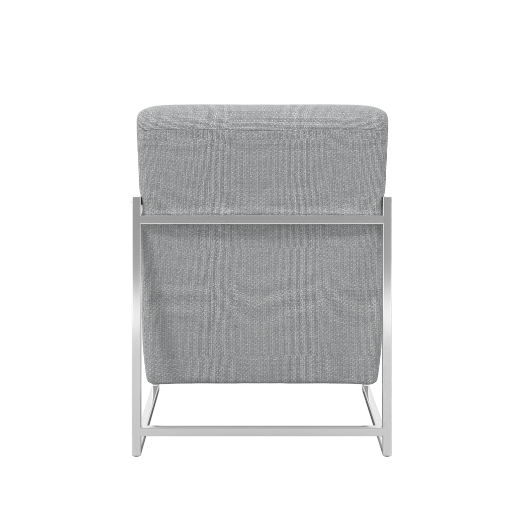 Manhattan Designs Ritz Dove Grey and Silver Chair
