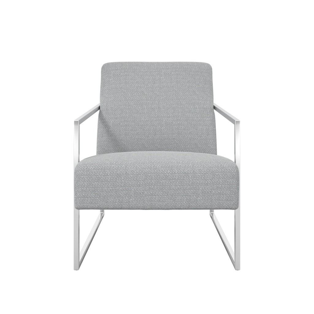Manhattan Designs Ritz Dove Grey and Silver Chair