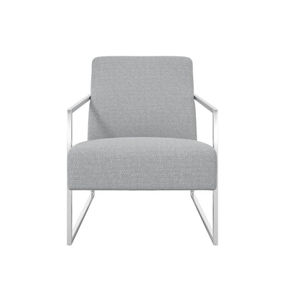 Manhattan Designs Ritz Dove Grey and Silver Chair