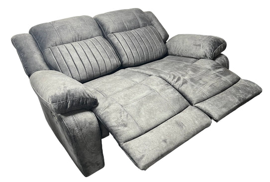 Techno 3, 2 or 1 Seater Electric Recliner Sofa Charcoal Grey Fabric