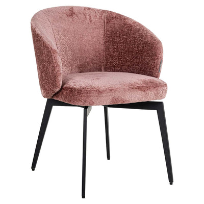 Richmond Interiors Amphara Rose Pink Chenille Bucket Chair