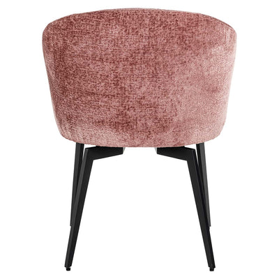 Richmond Interiors Amphara Rose Pink Chenille Bucket Chair
