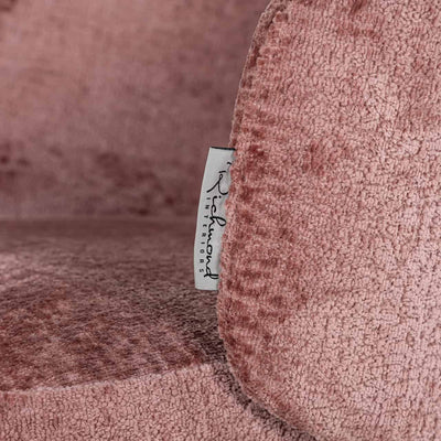 Richmond Interiors Amphara Rose Pink Chenille Bucket Chair
