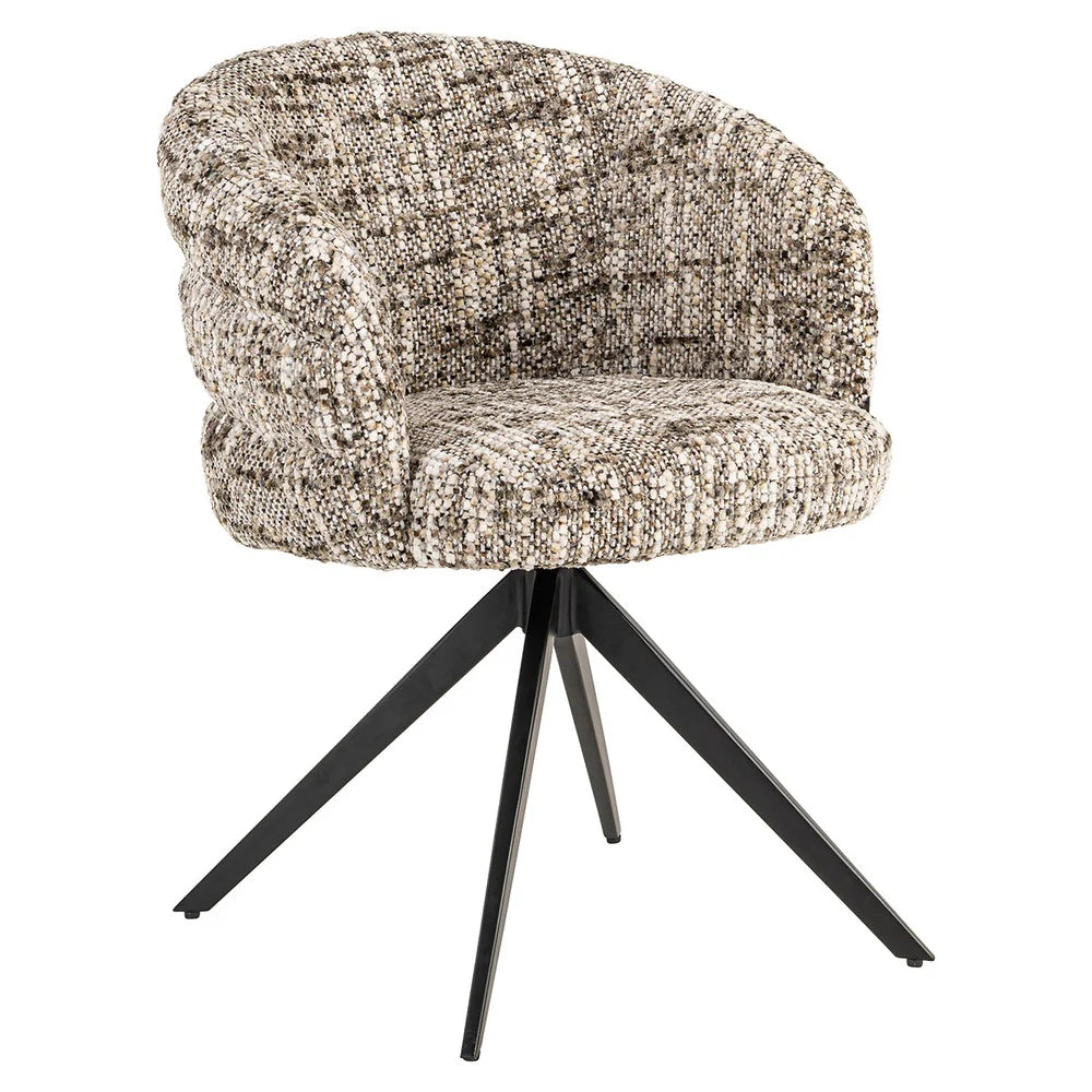 Richmond Interiors Serenity Brown Omara Swivel Chair