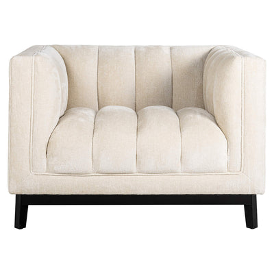 Richmond Interiors Beaudy Bergen White Chenille Armchair