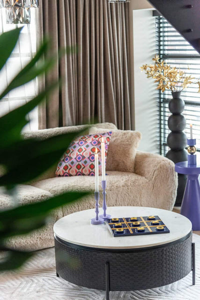 Richmond Interiors Kimble Purple Side Table Large