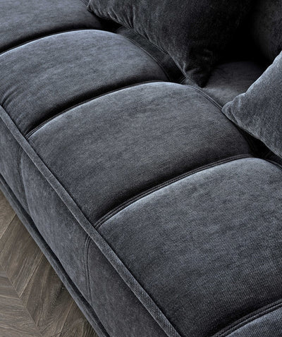 The Gracemary Steel Grey Boucle Right Hand Corner Premium Sofa Steel Boucle Fabric