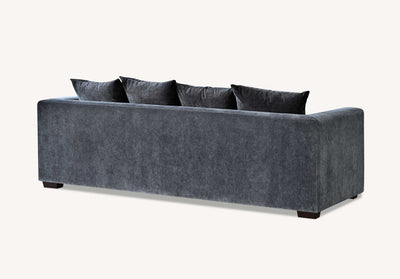 The Gracemary Steel Grey Boucle 3 Seater Premium Sofa Steel Boucle Fabric