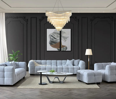 The Bubble Tribeca Pearl Boucle Armchair Premium Boucle Fabric