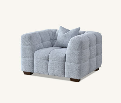 The Bubble Tribeca Pearl Boucle Armchair Premium Boucle Fabric
