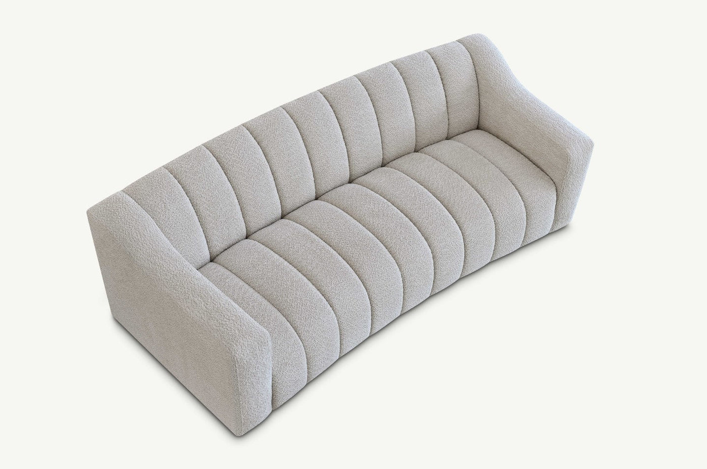 The Kelly Ivory Boucle 3 Seater Premium Sofa Ivory Boucle Fabric