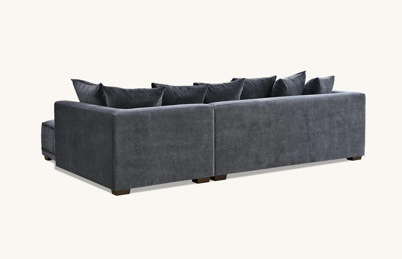 The Gracemary Steel Grey Boucle Right Hand Corner Premium Sofa Steel Boucle Fabric
