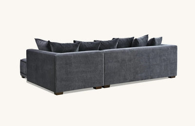 The Gracemary Steel Grey Boucle Right Hand Corner Premium Sofa Steel Boucle Fabric