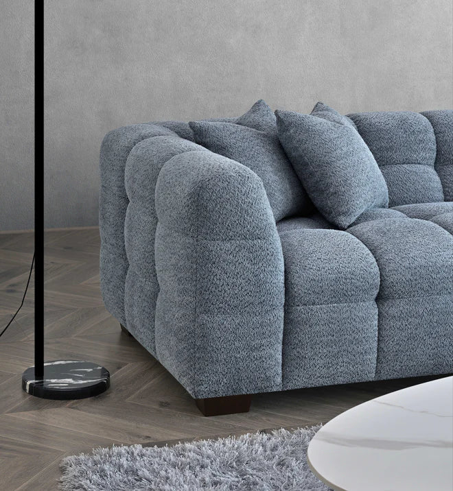 The Bubble Iron Boucle Corner Tribeca Premium Sofa Boucle Fabric