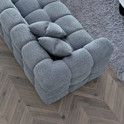 The Bubble Iron Boucle Corner Tribeca Premium Sofa Boucle Fabric