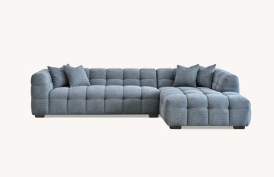 The Bubble Iron Boucle Corner Tribeca Premium Sofa Boucle Fabric