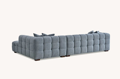 The Bubble Iron Boucle Corner Tribeca Premium Sofa Boucle Fabric