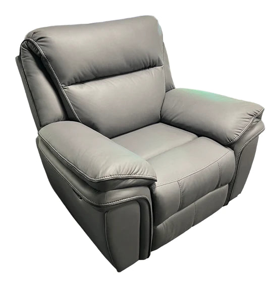 Roma 3, 2 or 1 Seater Recliner Sofa Grey, Black or Brown Leather