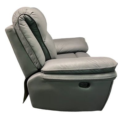 Roma 3, 2 or 1 Seater Recliner Sofa Grey, Black or Brown Leather