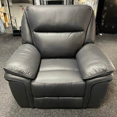 Roma 3, 2 or 1 Seater Recliner Sofa Grey, Black or Brown Leather