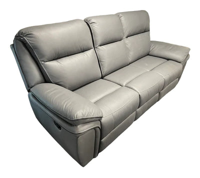 Roma 3, 2 or 1 Seater Recliner Sofa Grey, Black or Brown Leather
