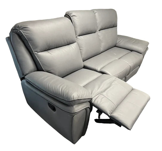 Roma 3, 2 or 1 Seater Recliner Sofa Grey, Black or Brown Leather