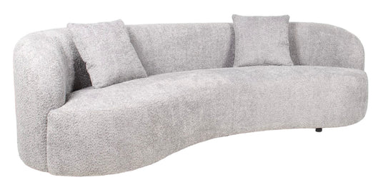 The Wave Boucle Premium Sofa Grey Boucle Fabric