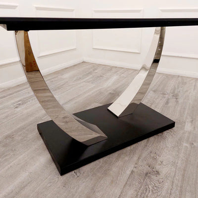 Venus 160cm Black Ceramic Dining Table