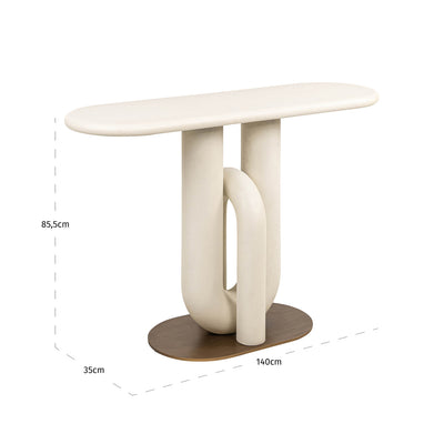 Richmond Interiors Winslow White Console Table