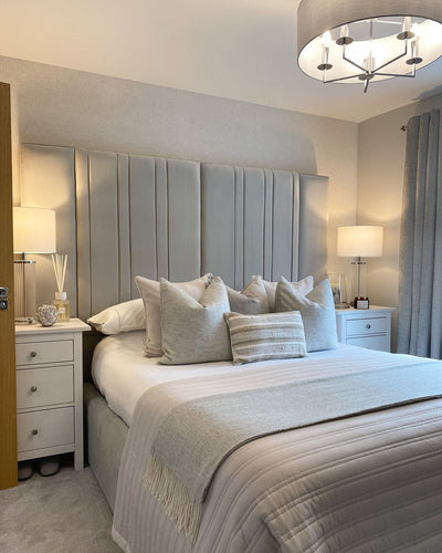 Cortinth Wide Headboard Bed - Esme Furnishings