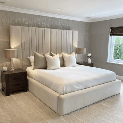 Cortinth Wide Headboard Bed - Esme Furnishings