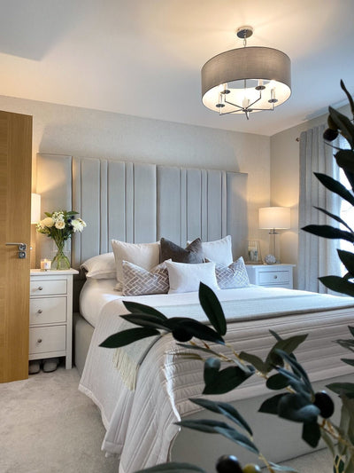 Cortinth Wide Headboard Bed - Esme Furnishings