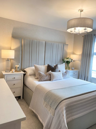 Cortinth Wide Headboard Bed - Esme Furnishings