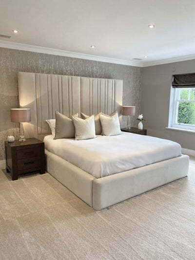 Cortinth Wide Headboard Bed - Esme Furnishings