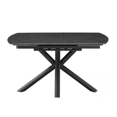 Nova 140-200cm Grey Swivel Ceramic Marble Extending Dining Table