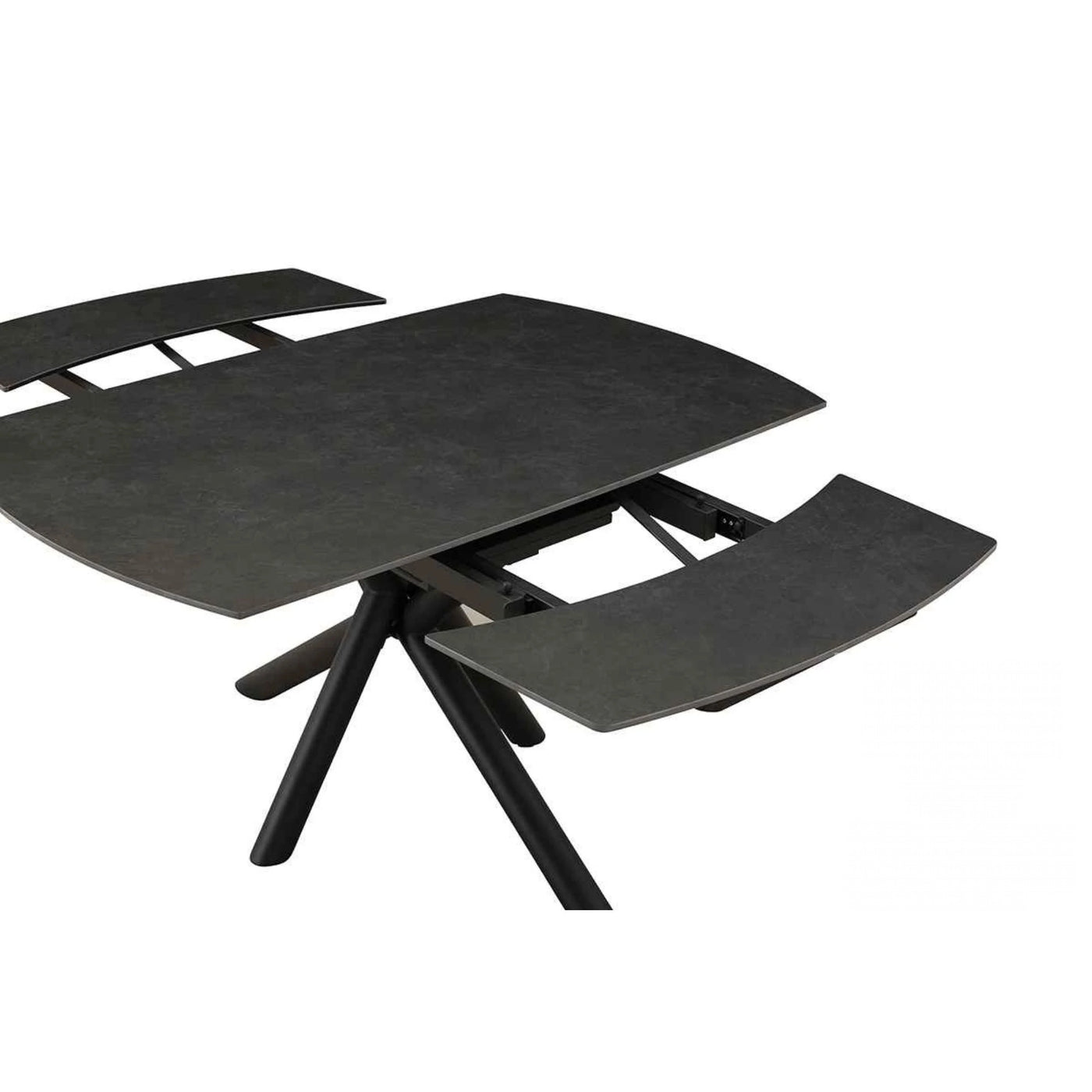 Nova 140-200cm Grey Swivel Ceramic Marble Extending Dining Table