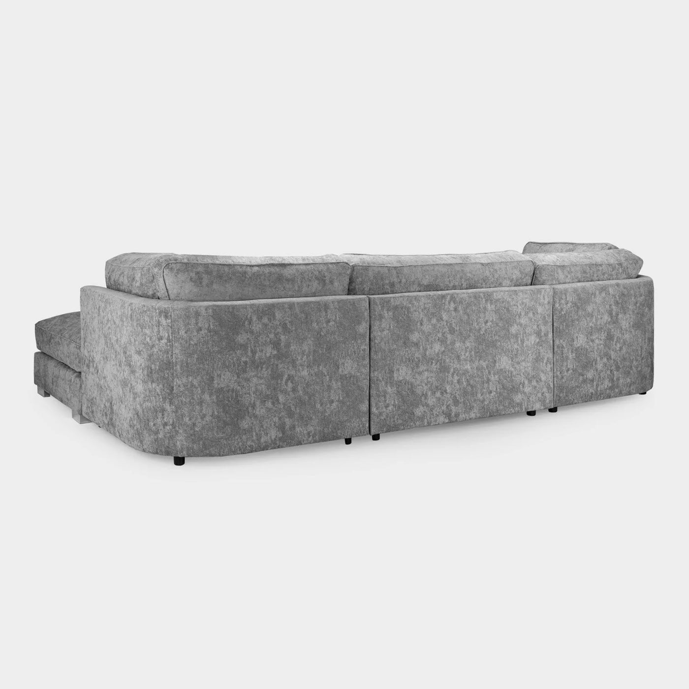 Bishop Fullback Sofa Platinum Fabric U Shape Corner Sofa