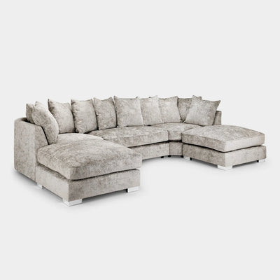 Bishop Scatterback Sofa Truffle Fabric U Shape Corner Sofa