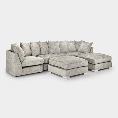 Bishop Scatterback Sofa Truffle Fabric U Shape Corner Sofa