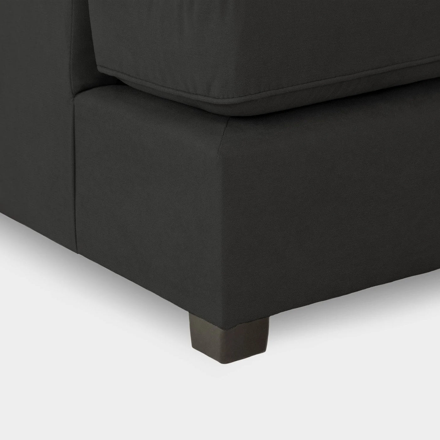Carnaby Sofa Black Velvet U Shape Corner Sofa