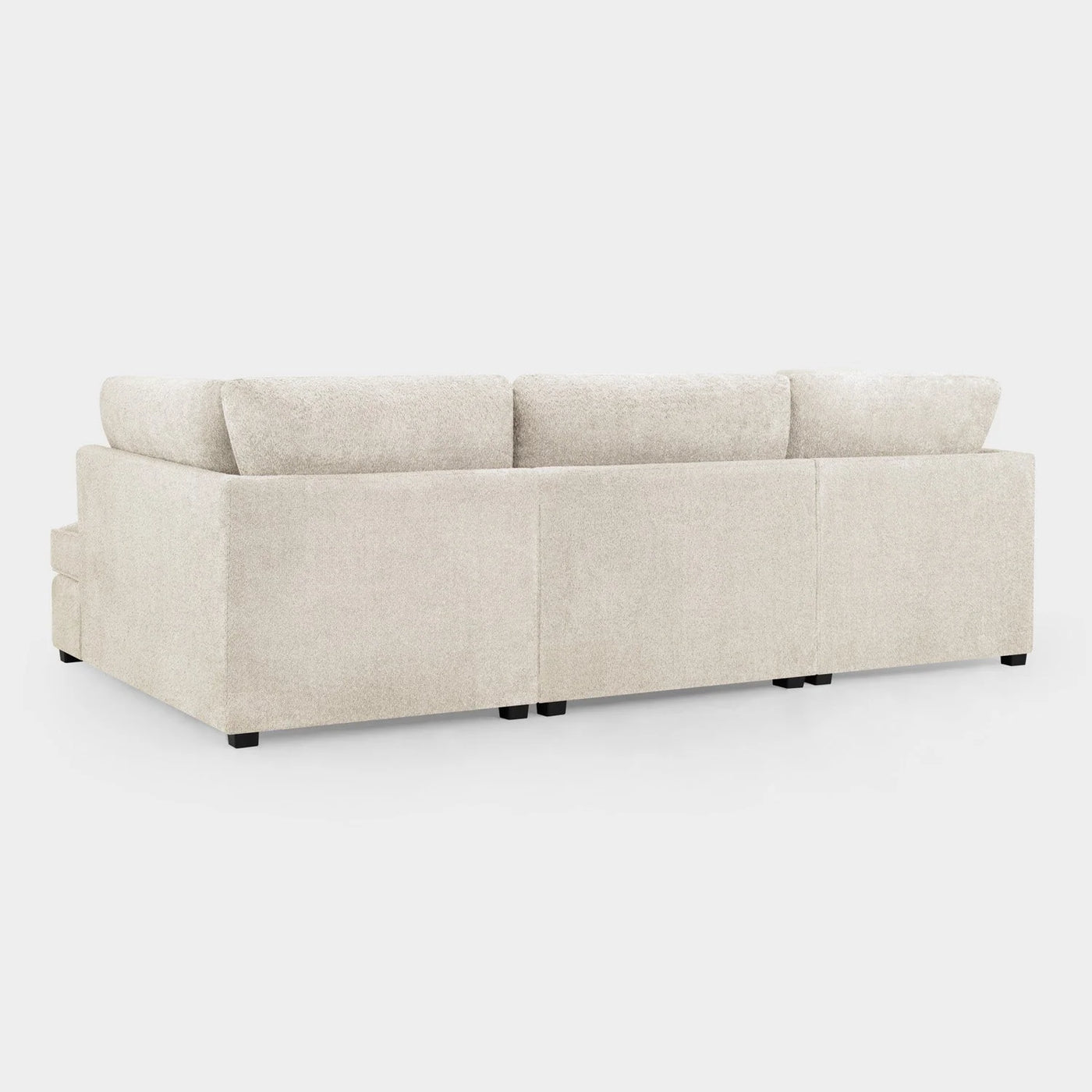 Carnaby Sofa Boucle Beige Fabric U Shape Corner Sofa