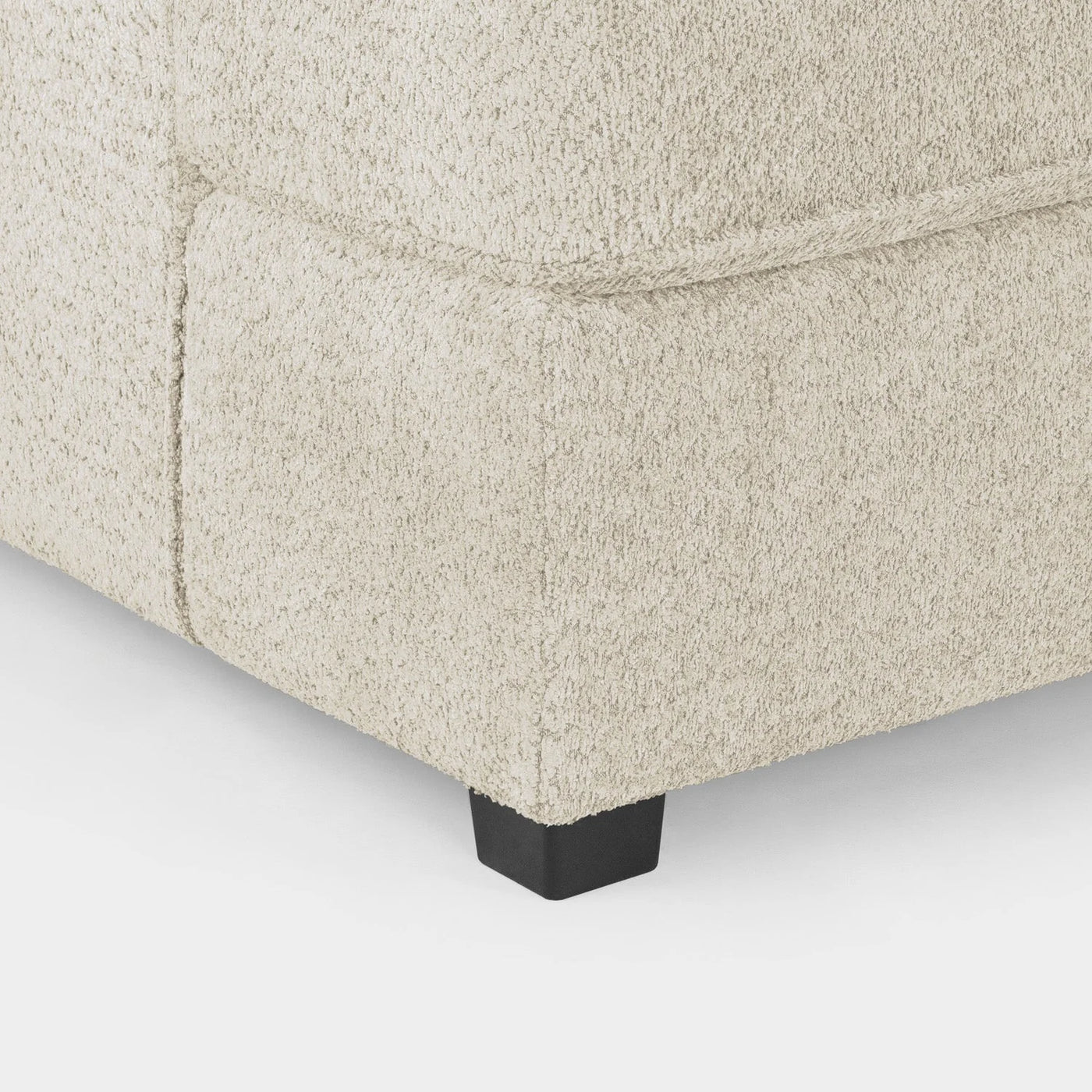 Carnaby Sofa Boucle Beige Fabric U Shape Corner Sofa