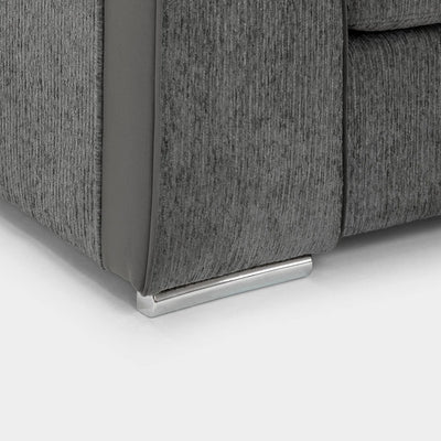 Naples Sofa Grey Fabric Large Corner Sofa